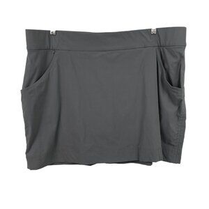 Columbia Womens Pull On Gray Skort Womens Size 2X Pockets